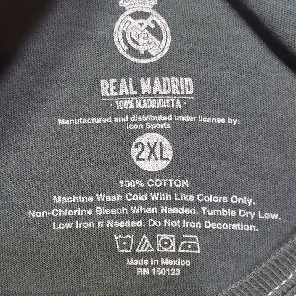 Real Madrid T-Shirt Men 2XL Grey New Kings of Europe Graphic Soccer Tee - Picture 7 of 9